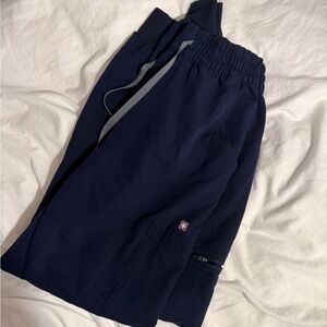 Figs Navy High Waisted Uman Relaxed - Jogger Scrub Pants Medium Tall